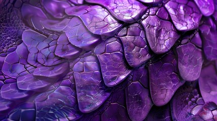 Purple lizard skin texture background, purple crocodile leather fabric material backdrop - obrazy, fototapety, plakaty