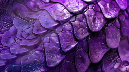 Fototapeten Purple lizard skin texture background, purple crocodile leather fabric material backdrop © Prometheus 