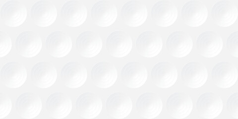 White background with 3D circle sheet paper cut style vector illustration.