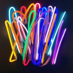 Multicolored neon light