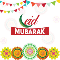  Ramadan Kareem Eid Mubarak Islamic Arabic festival card template,