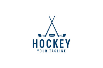 hockey logo vector icon illustration