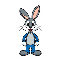 Cute bunny vector illustration