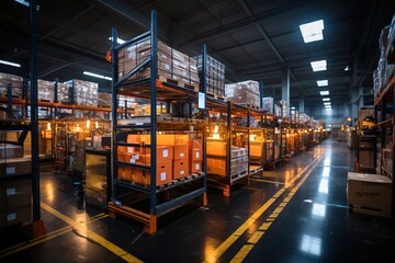 With cutting-edge technology and meticulous organization, this high-tech warehouse sets a new standard for efficiency and productivity in storage and logistics