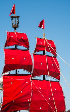 Scarlet sails are a symbol of hope and happiness