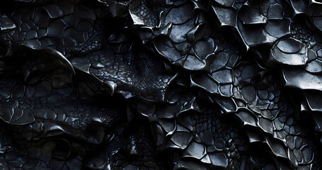 Abstract dragon close up scales surface texture - obrazy, fototapety, plakaty