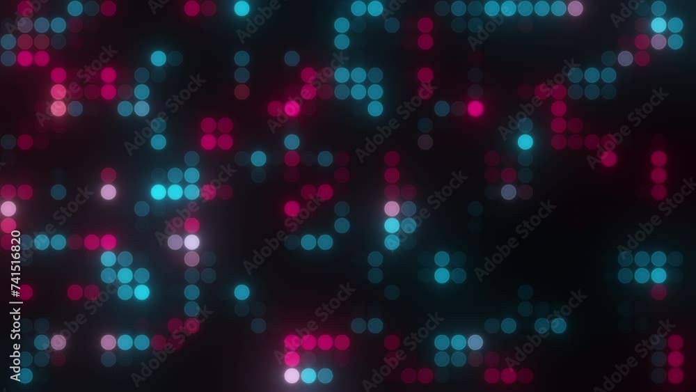Aufkleber abstract digital dots. computer generated 3d render