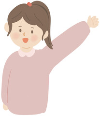 어린이 인사 일러스트