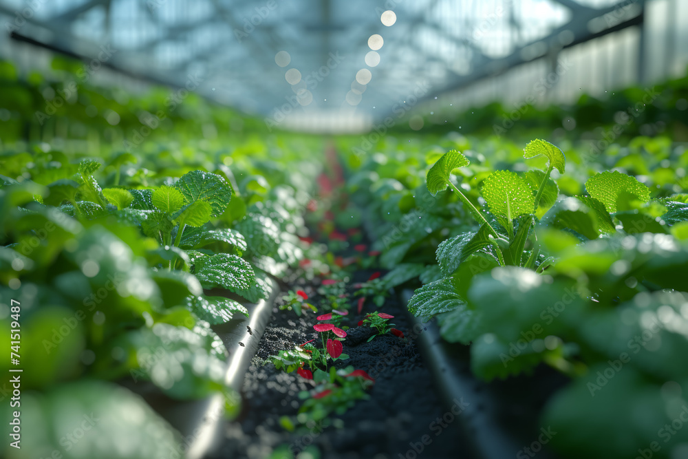 Aufkleber enhancing agricultural efficiency through the implementation of smart farming techniques, optimizing