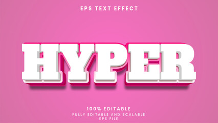 Hyper editable text effect	