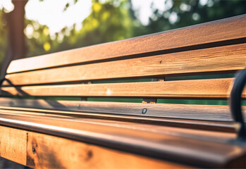 Naklejka premium bench in the park