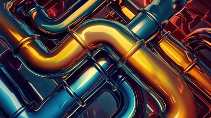 Background of pipes