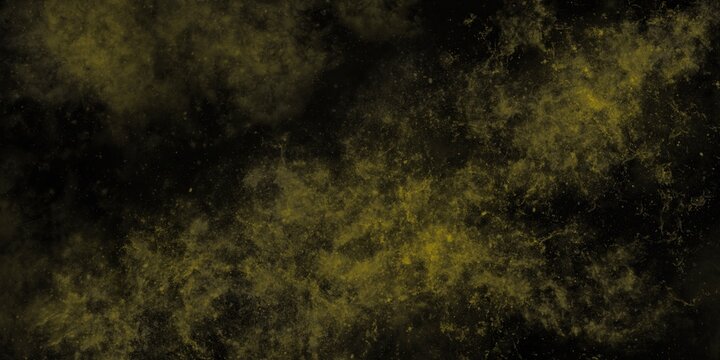 black gold effect background smoke gunge old pattern deep dark art on the nigh black background image space for text canvas shiny splashed