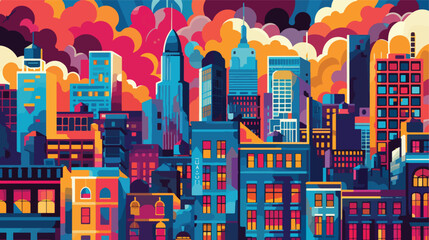 vector of graphical urban cityscape  