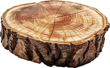 Stump isolated on transparent background. PNG