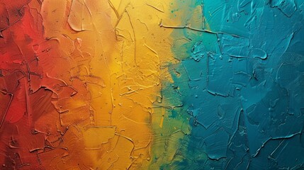 Colorful textured background, rough paint on the wall