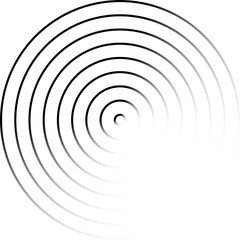 Circle lines gradient. Creative design