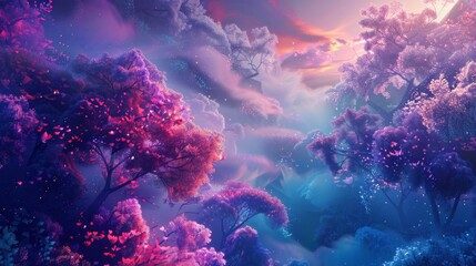 Obraz na płótnie Canvas Mesmerizing colorful violet wallpaper