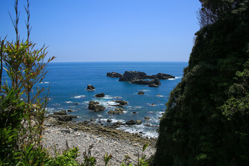 高知県土佐清水市　白山洞門周辺の風景