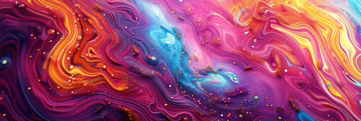 abstract background with liquid neon fluid