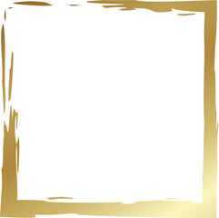 Gold square frames brush. Design elements