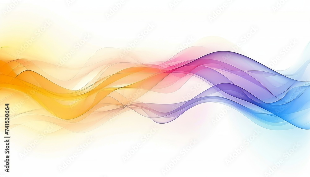 Aufkleber colorful abstract waves background ideal for diverse design projects and creative concepts