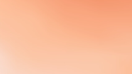 Abstract peach fuzz color vector banner. Blurred light fresh orange delicate gradient background. Pastel pink Liquid stains with free space banner. Vector gentle gradient backdrop