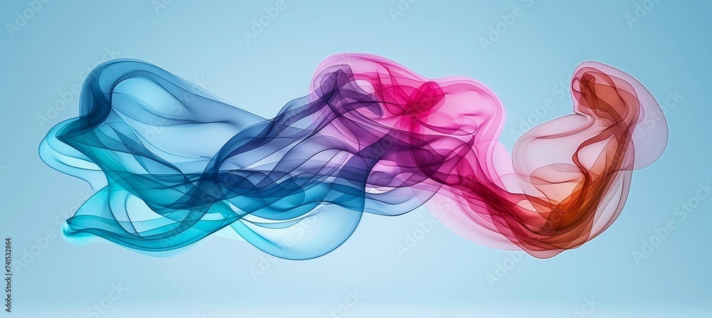 Poster vibrant abstract rainbow wave pattern background for design projects and artistic concepts