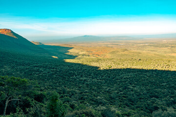 Scenic view of Rift Valley seen from the Rift Valley View Point in Naivasha, Kenya