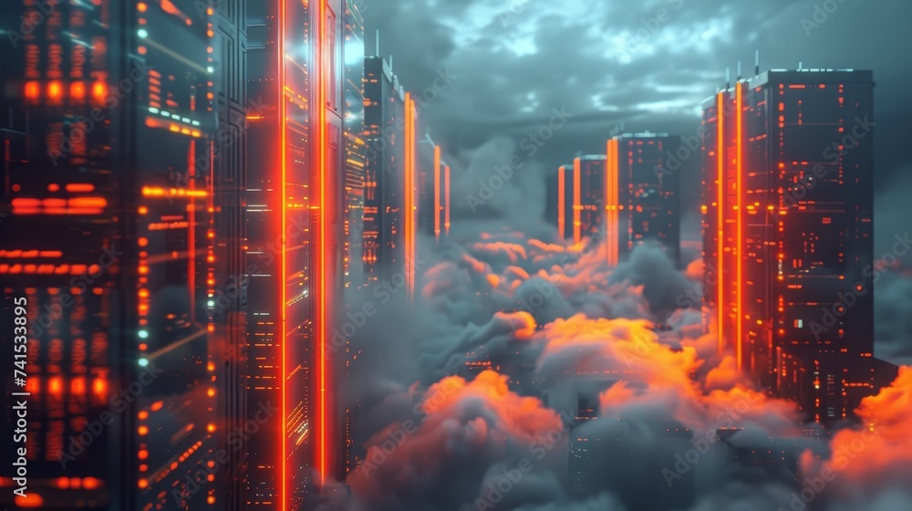 Poster disaster recovery simulation using cloud backups, demonstrating the resilience of cloud infrastructu