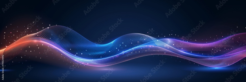 Poster enchanting abstract background with vivid colors on a dark backdrop, perfect for design projects