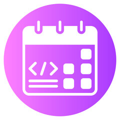 calendar gradient icon
