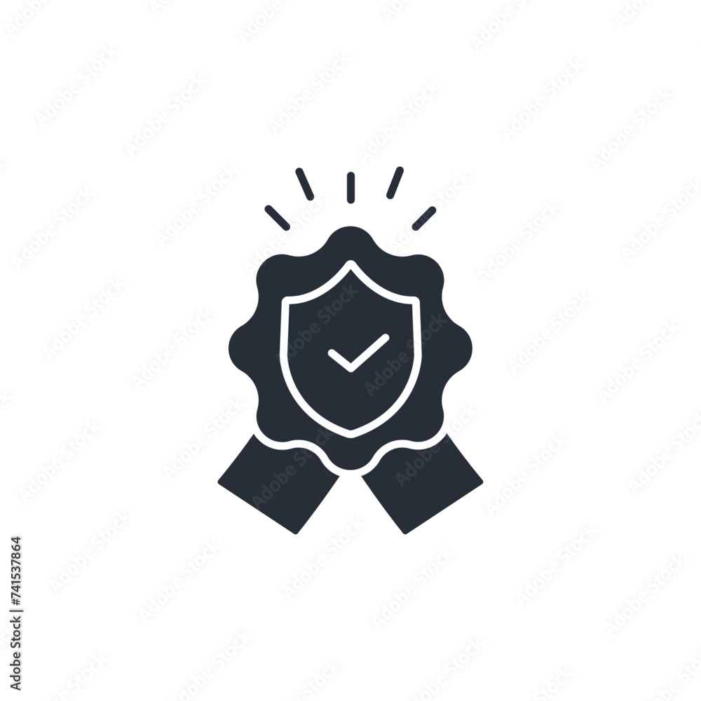 Poster protect icon. vector.editable stroke.linear style sign for use web design,logo.symbol illustration.