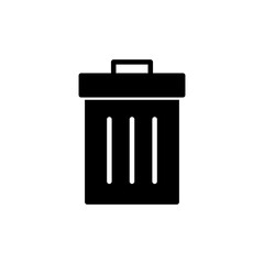 Trash icon isolated on white background. trash can icon. Delete icon vector
