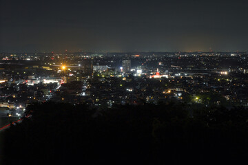 愛知県西尾市 八ッ面山 展望台からの夜景