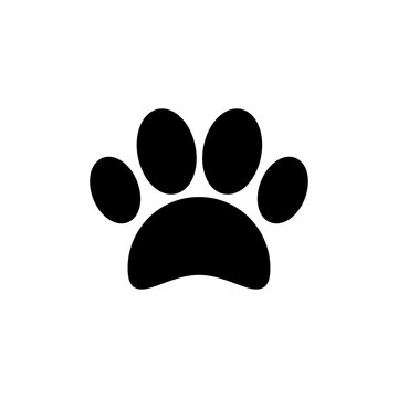 Paw icon isolated on white background. Paw Print icon