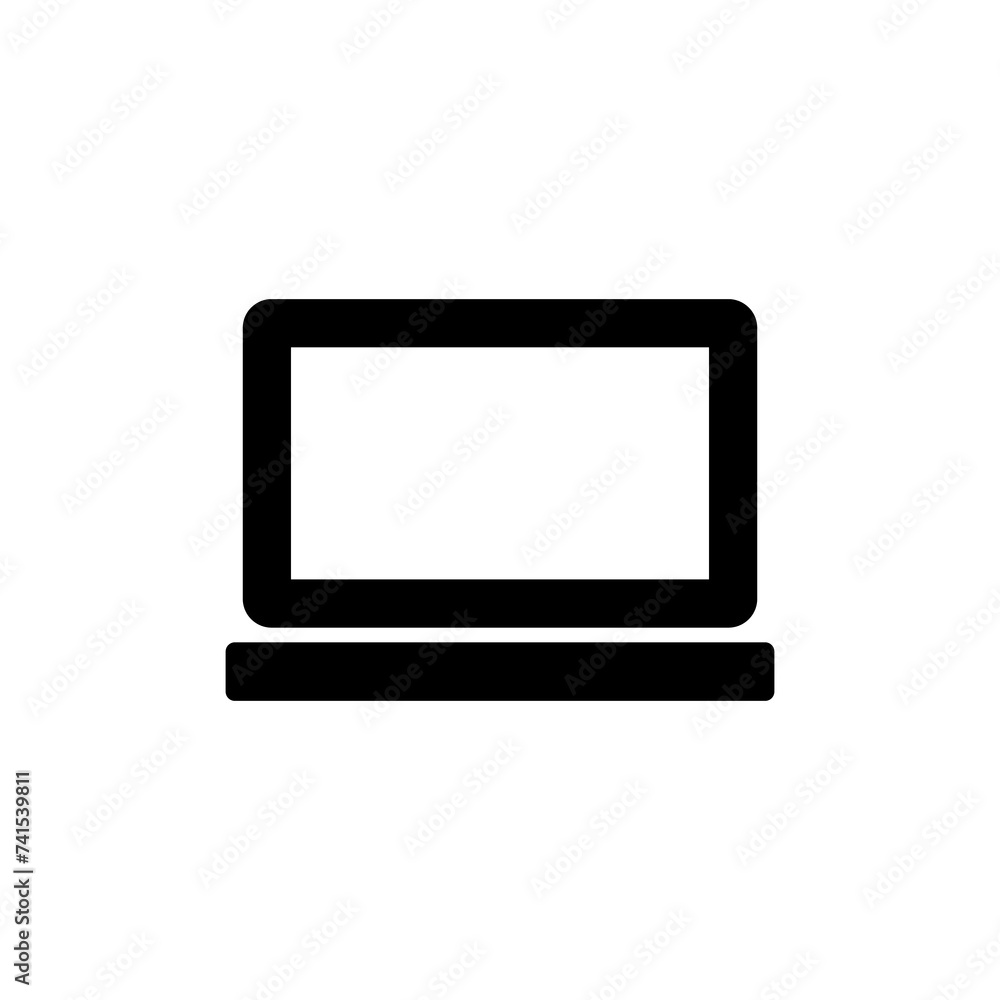 Wall mural laptop icon isolated on white background. laptop vector icon