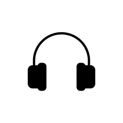 Headphone icon isolated on white background. Headphone vector icon. Call us