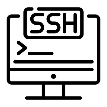 ssh line icon