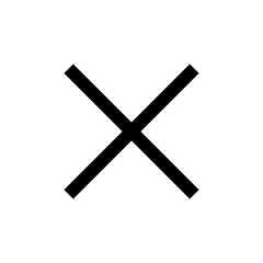 Close icon isolated on white background. Delete icon. remove, cancel, exit symbol