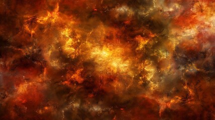 Abstract Fiery Explosion Backdrop with Brilliant Orange and Red Hues