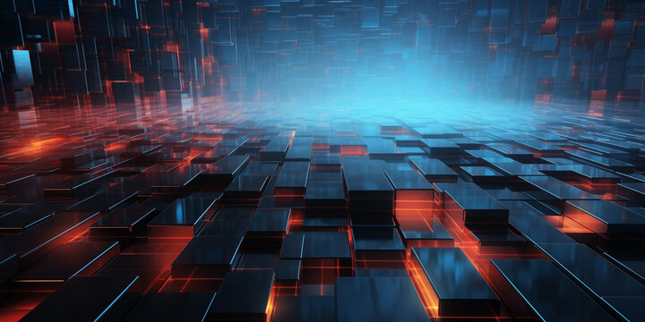 Abstract digital background for tech AI data graphics.
