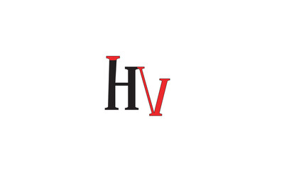 HV, VH, V , H , Abstract Letters Logo Monogram	