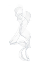 Clear smoke or vapor flowing upward.