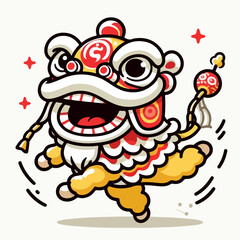 chinese new year lion dance