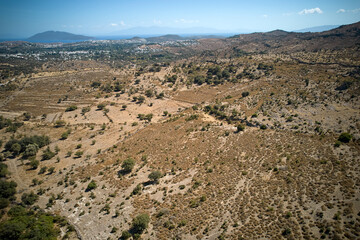 Landscape with mountains and sky