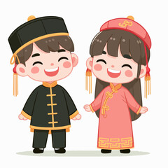 happy Chinese children