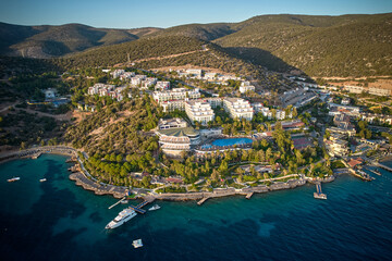 Aerial view of the resort