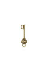 Old key isolated on white background with clipping path.