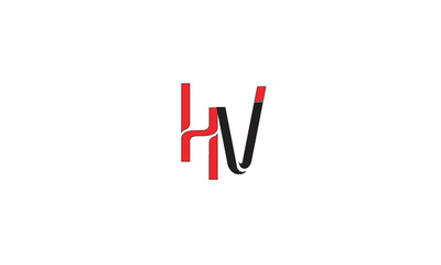 HV, VH, V , H , Abstract Letters Logo Monogram
